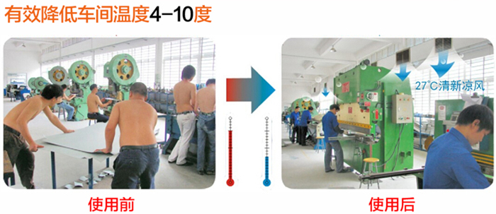 潤東方節(jié)能環(huán)?？照{(diào)安裝前后對比圖
